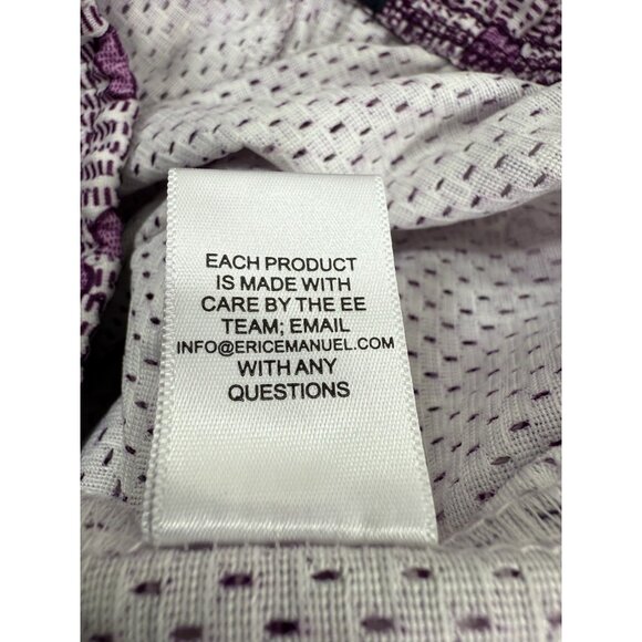 Eric Emanuel Mens Shorts EE Logo Sz Small Purple Mesh Basketball Streetwear USA - Picture 11 of 13